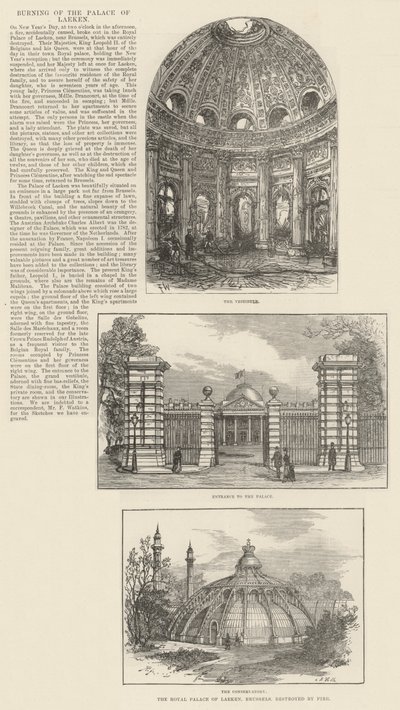 Afbrænding af slottet i Laeken af Frank Watkins